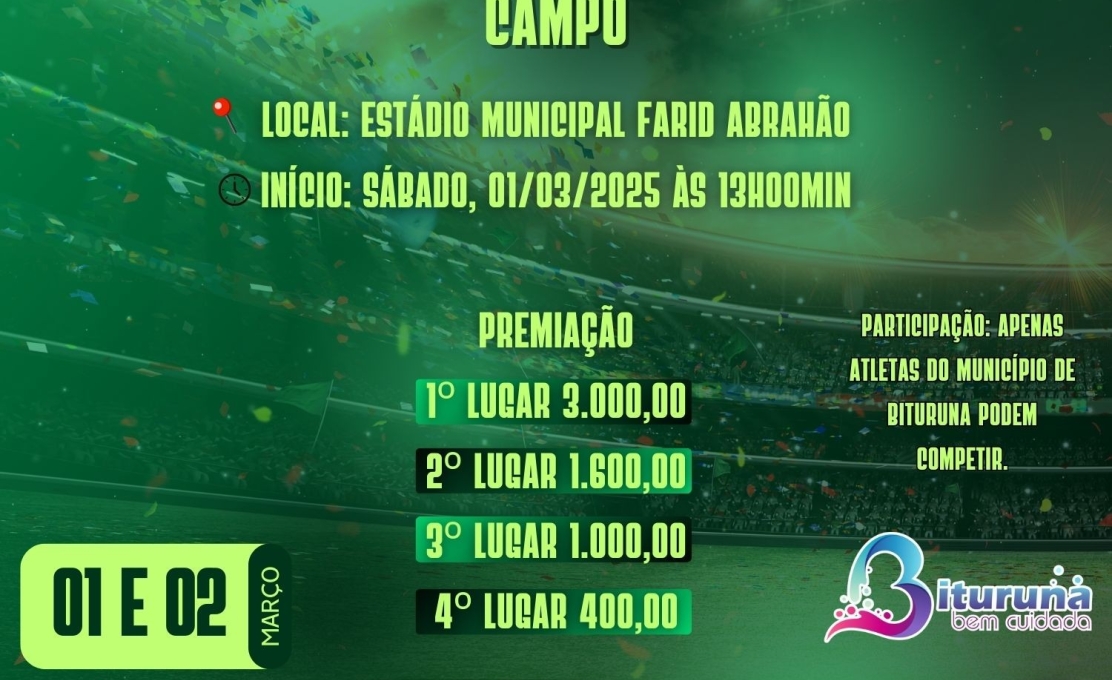 Torneio abre oficialmente o Campeonato Municipal de Futebol de Campo em Bituruna