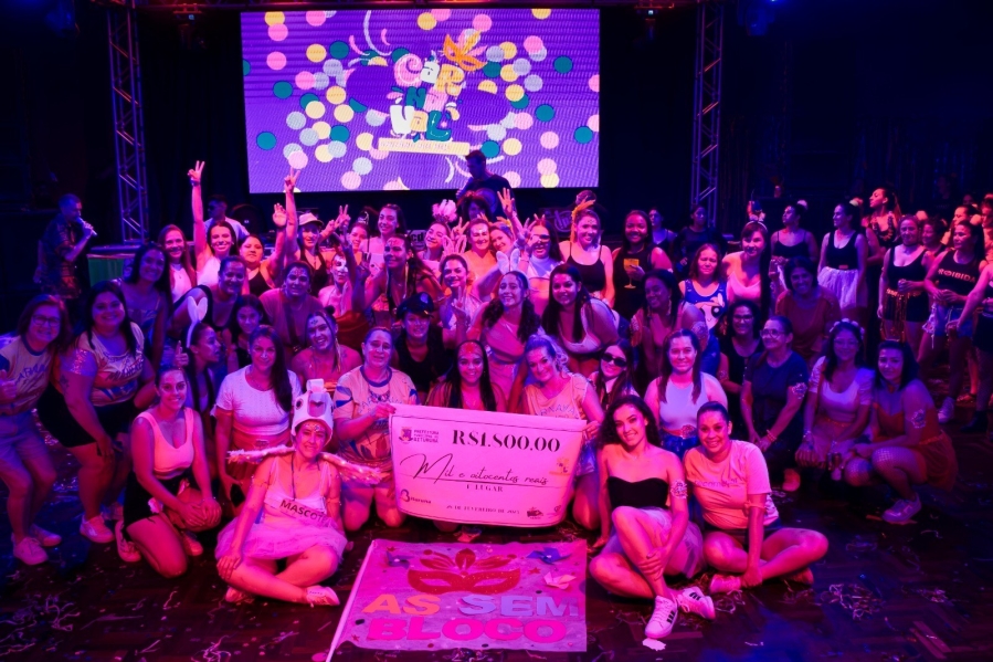 Carnaval Solidário das Mulheres arrecada mais de meia tonelada de alimentos em Bituruna